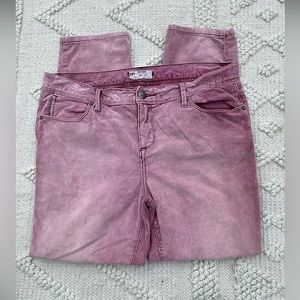 Free People Pink Corduroy Pants/ Pink Cords / Size 31